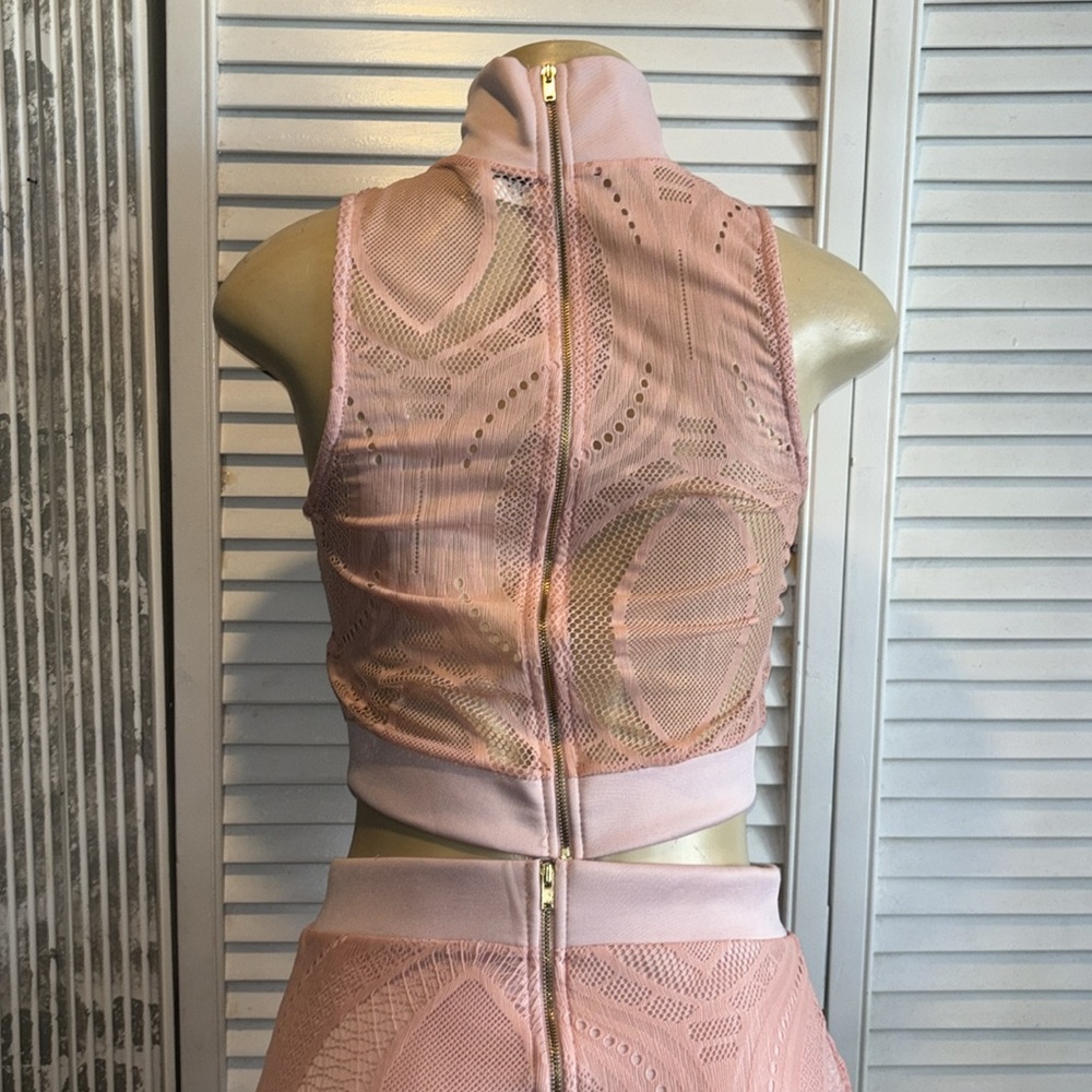 K too 2 piece shirt and shirt set size M Pink - Picture 5 of 6